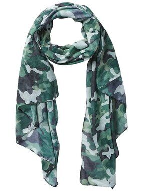 Tick and Insect Repellant Scarf with Permethrin, Camo Summer Hiking Scarf